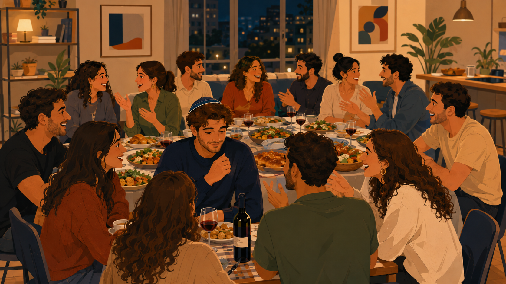 התלבשתי חגיגית, ויתרתי על קידוש עם ההורים — ומצאתי משפחה חדשה בקהילת רמת גנים